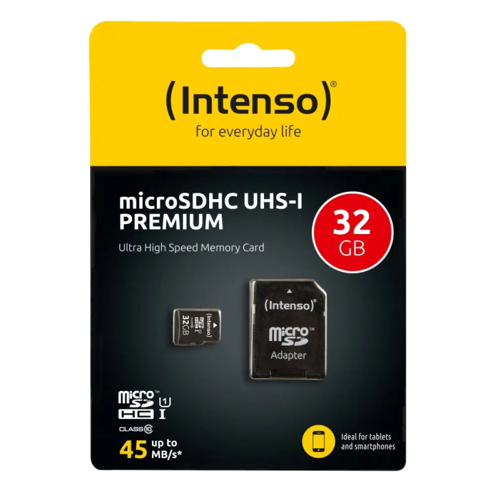 Intenso 3423480 Micro SD UHS-I Premium 32GB c/adap - detalle