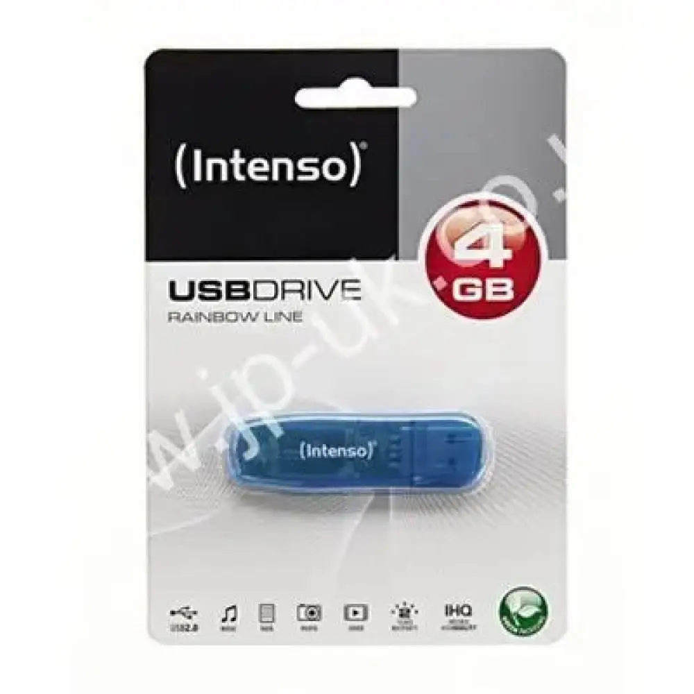 Intenso 3502450 Lápiz USB 2.0 Rainbow 4GB Azul - detalle