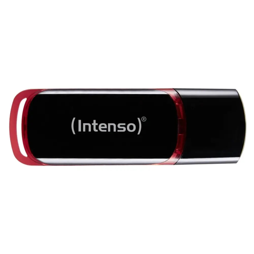Pendrive USB 2.0 Intenso 3511490 Business de 64GB con diseño compacto y logotipo de la marca en la carcasa negra