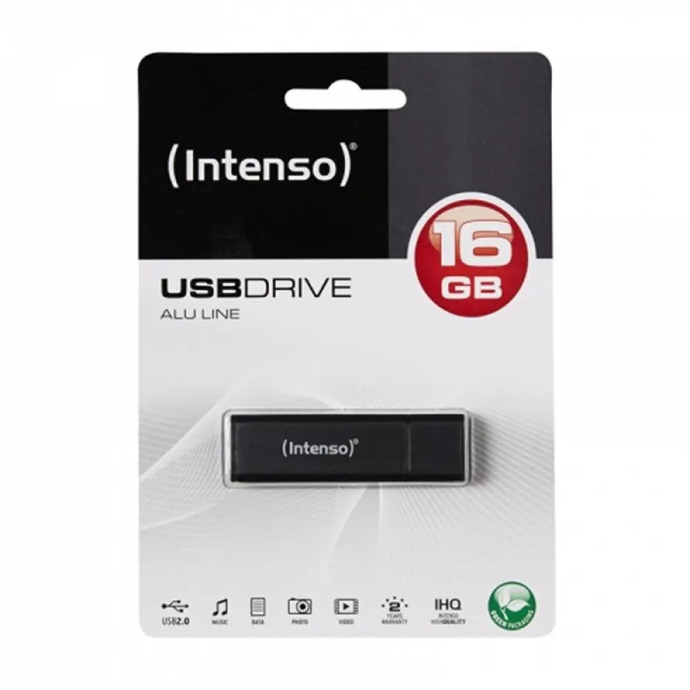 Intenso 3521471 Lápiz USB 2.0 Alu 16GB Antracita - detalle