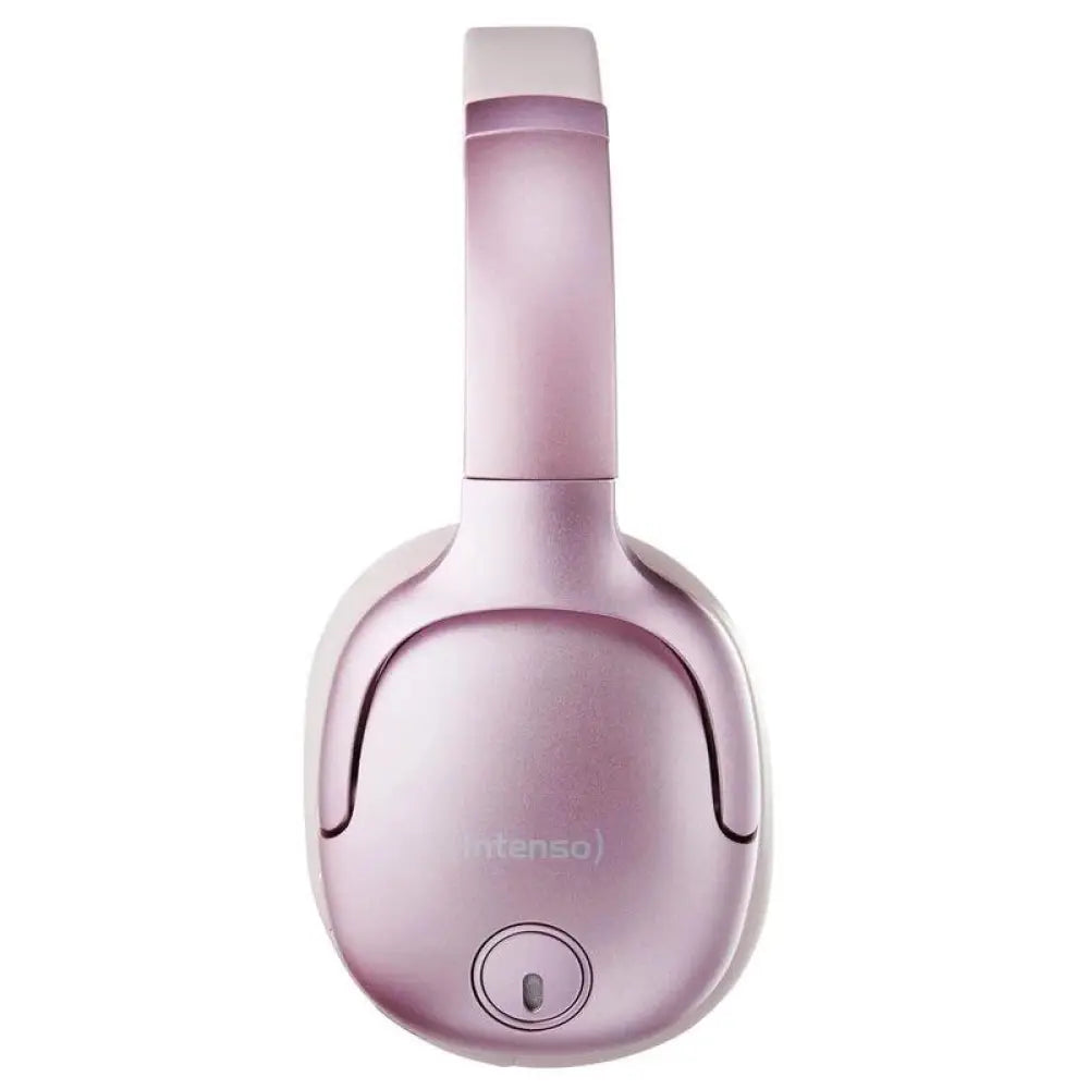 Auriculares over-ear INTENSO O400HA rosa con micrófono, cómodos y ideales para escuchar música y hacer llamadas.