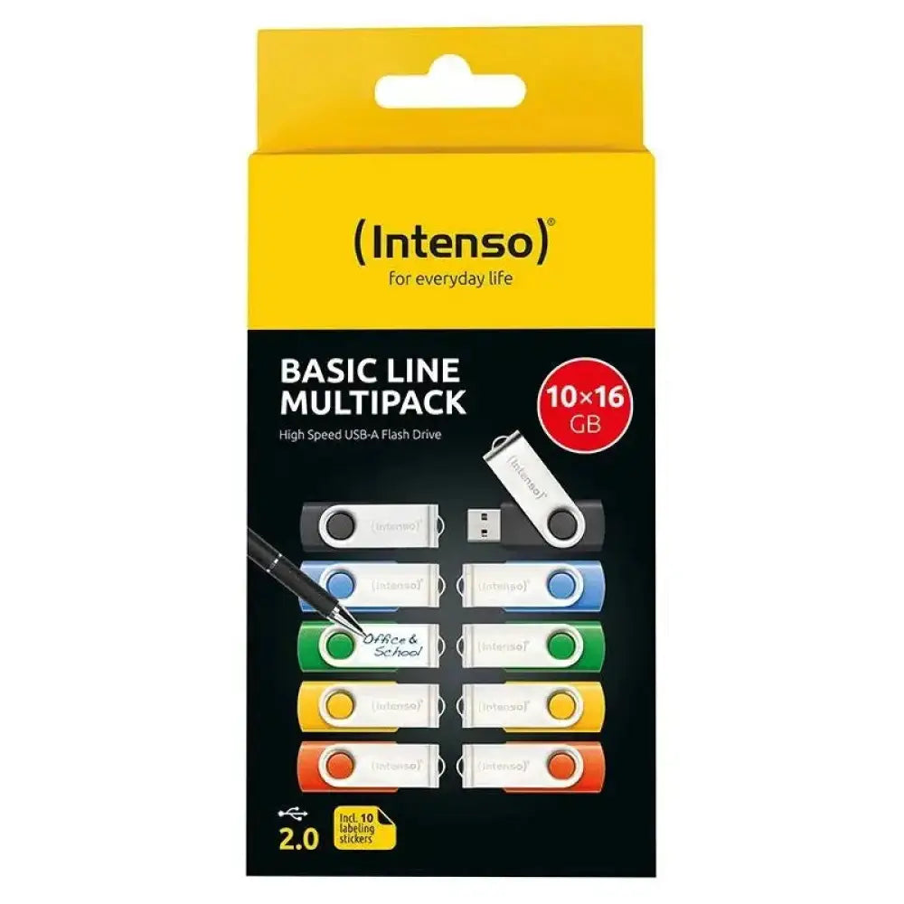 Intenso Basic Line Multipack Lápiz USB 2.0 4GB 10u - detalle