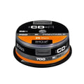 Conjunto de 25 discos CD-R INTENSO de 700MB y 52x con superficie imprimible, en caja tarrina.