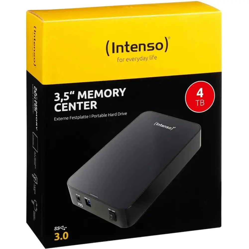 Intenso HDD Externo 6031512 4TB 3.5" USB 3.0 Negro - detalle