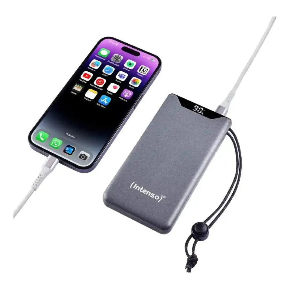 Intenso | PowerBank F10000 | 10000 mAh | Gris - detalle