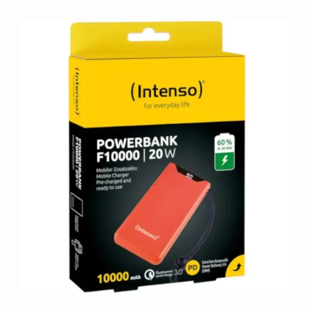 Intenso | PowerBank F10000 | 10000 mAh | Naranja - detalle