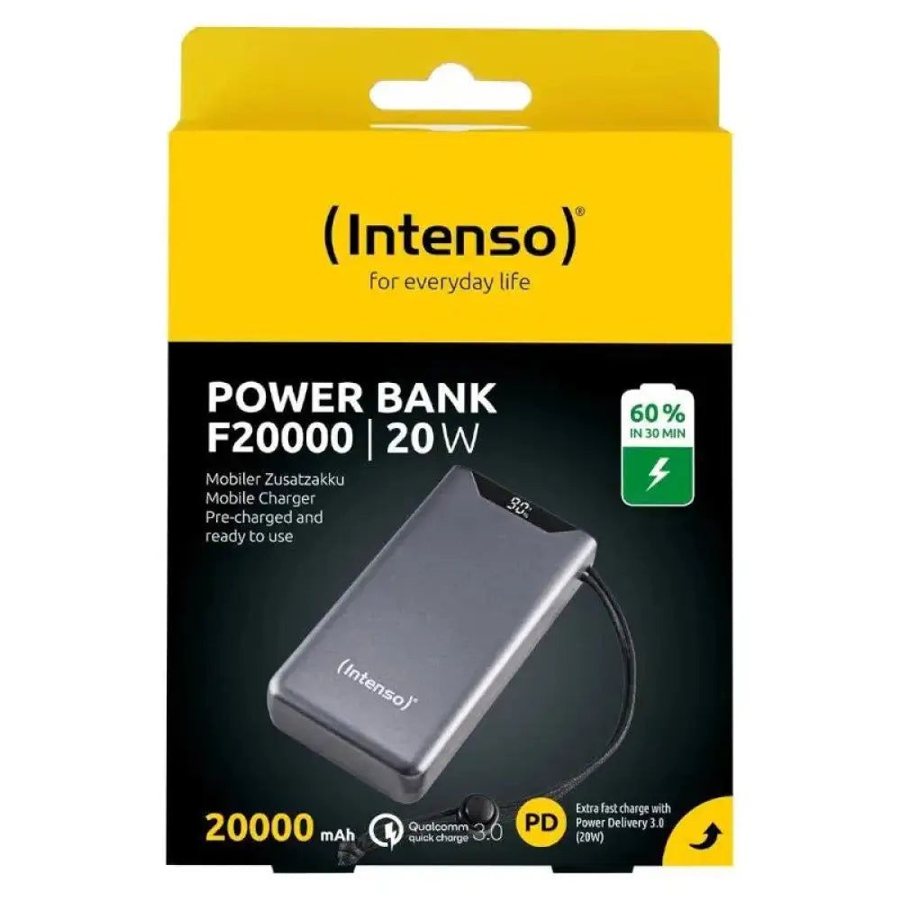Intenso Powerbank F20000 20000 mAh Gris - detalle