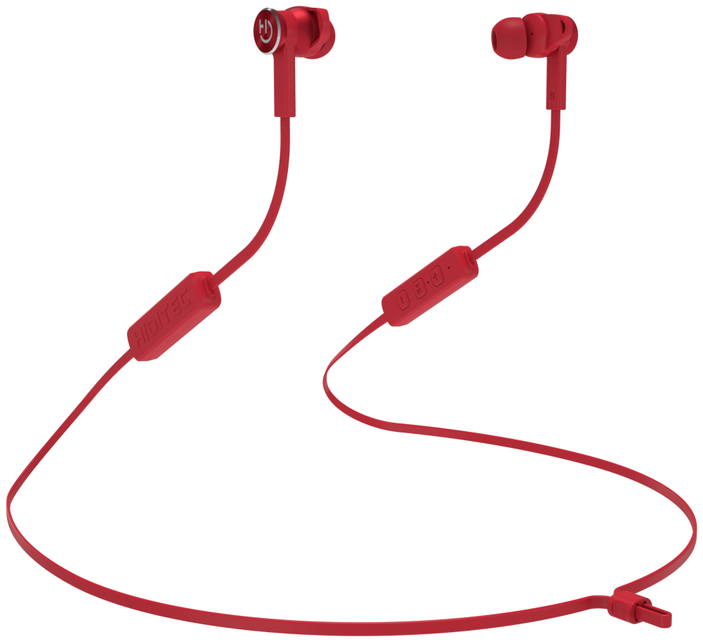 INTRAURICULAR HIDITEC BLUETOOTH AKEN RED - detalle