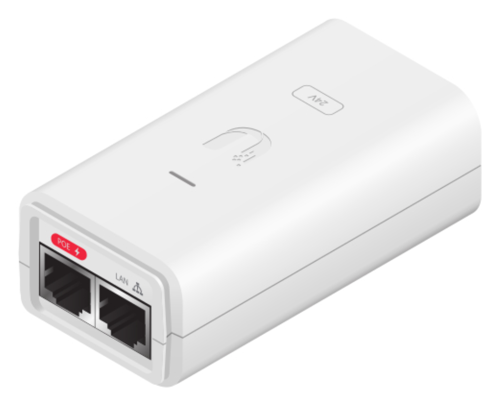 INYECTOR POE UBIQUITI POE-24-12W-G-WH 24V 12W 0,5A GIGA BLANCO