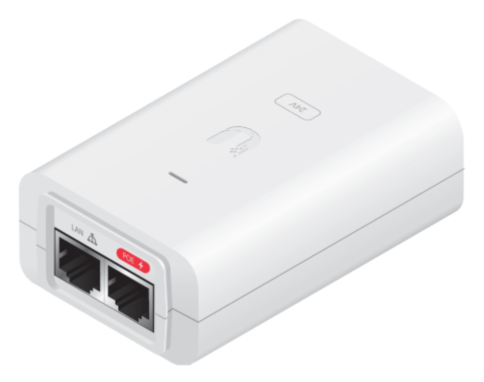 INYECTOR POE UBIQUITI POE-24-30W-G-WH ISP POE INJECTOR 24V 30W 1,25A GIGA BLANCO