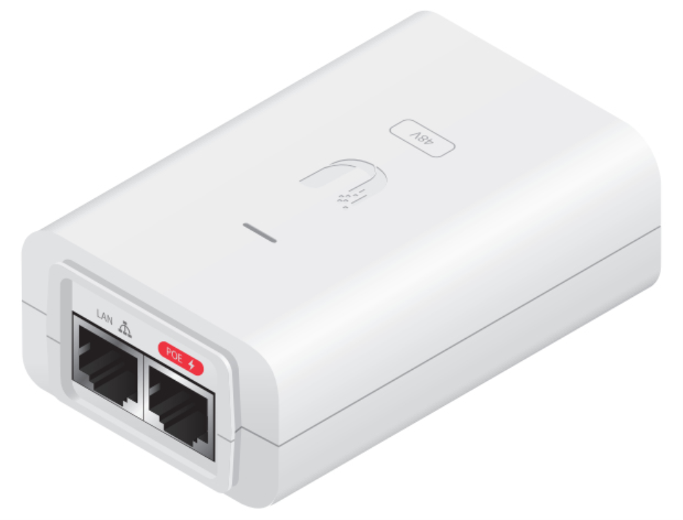 INYECTOR POE UBIQUITI POE-48-24W-WH ISP POE INJECTORS 48V 24W 0,5A 10/100 WHITE