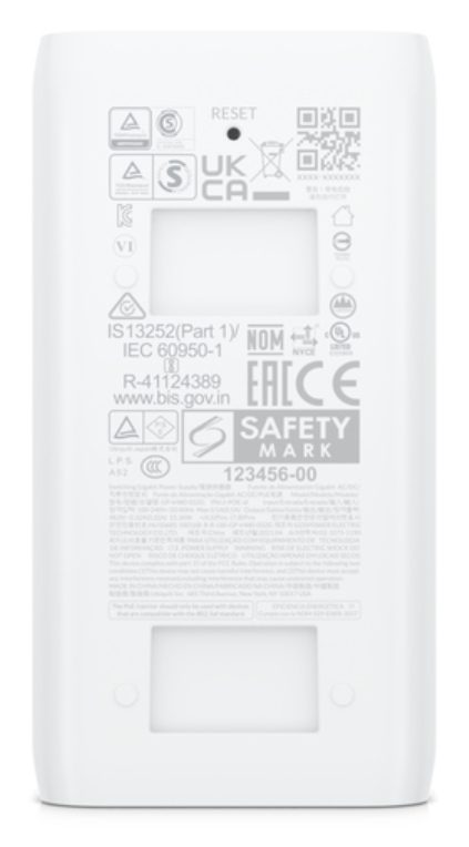 INYECTOR POE UBIQUITI U-POE-AF UNIFI 48V 0,32A - detalle