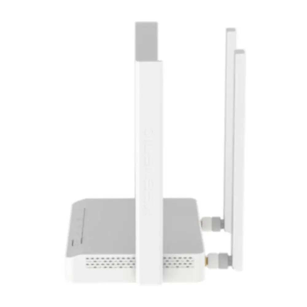 Router inalámbrico Keenetic Explorer 4G WiFi 4 Mesh AC1200, con diseño compacto y antenas para conexión estable.