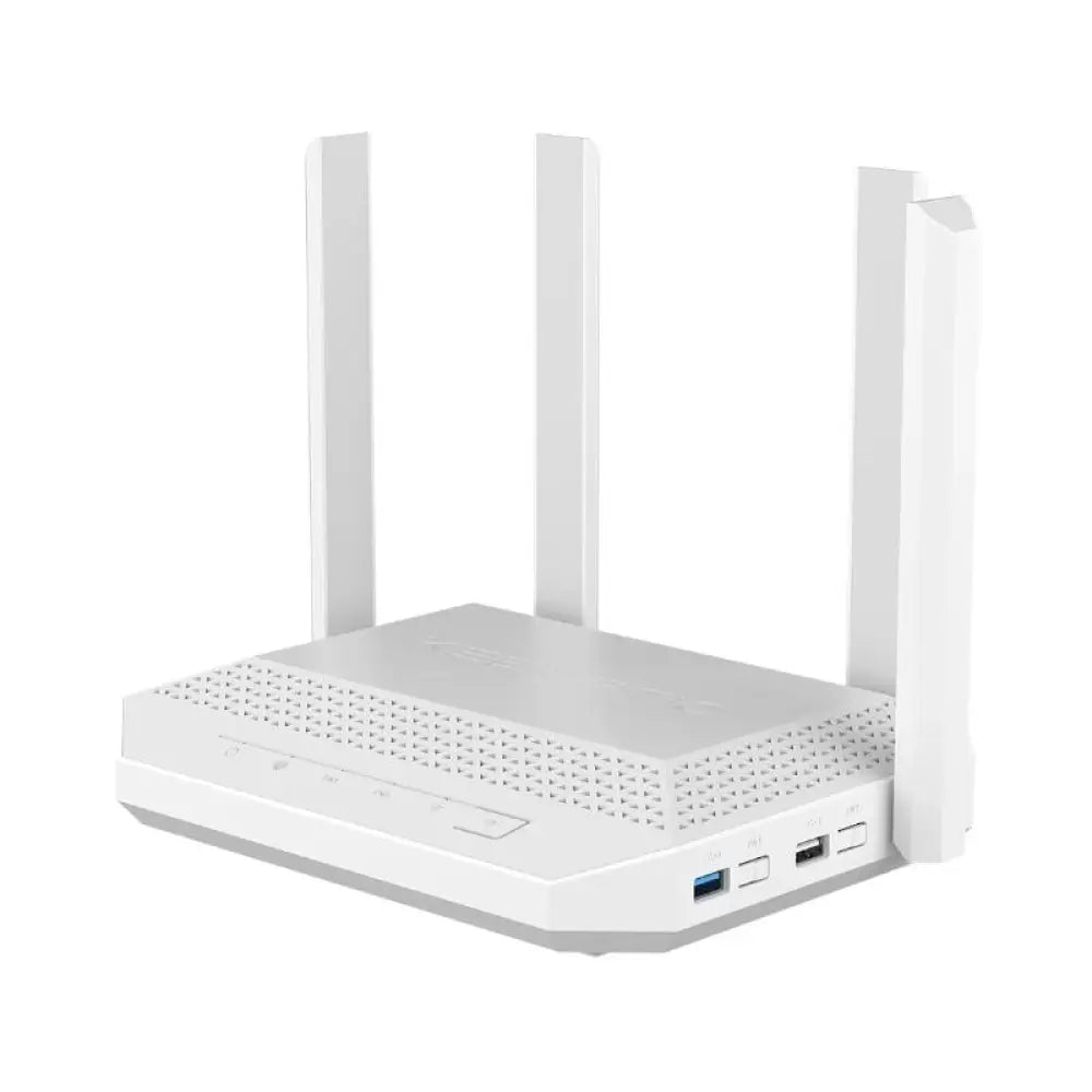 Router inalámbrico KEENETIC Hero 5G WiFi 6 Mesh con puertos 4G, 2.5G y doble SIM para conexión rápida y estable.