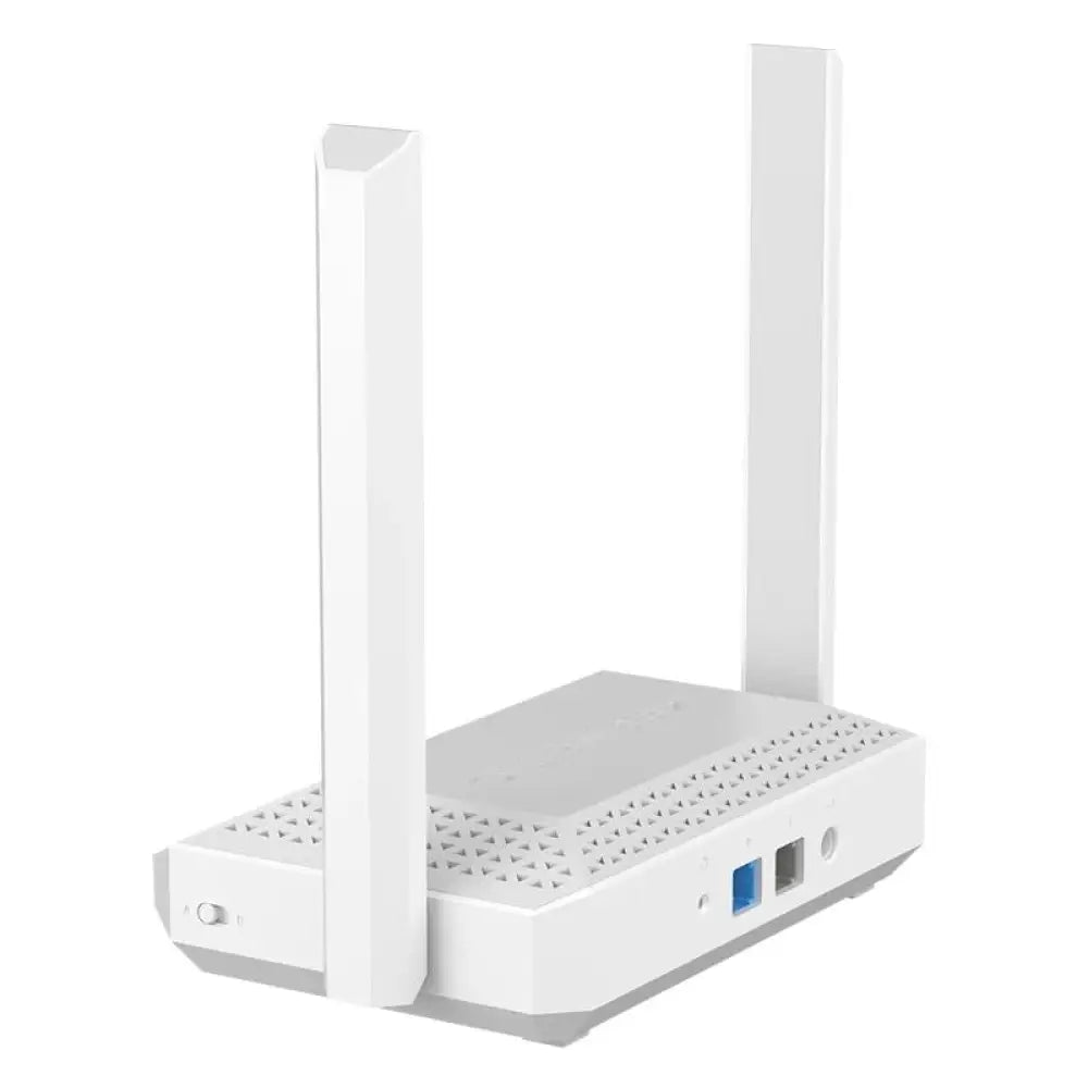 Router inalámbrico KEENETIC Racer WiFi6 Mesh AX3000 con puertos 2xGbE, diseño moderno y conectividad rápida.