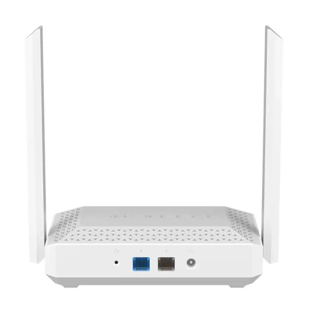 Router inalámbrico KEENETIC Racer WiFi6 Mesh AX3000 con puertos 2xGbE, diseño moderno y antenas para cobertura rápida.