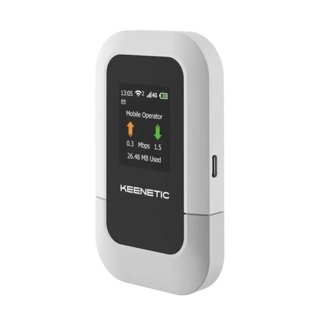 Router inalámbrico KEENETIC Roamer 4G WiFi 6 AX230 para conexión móvil y navegación rápida en dispositivos.