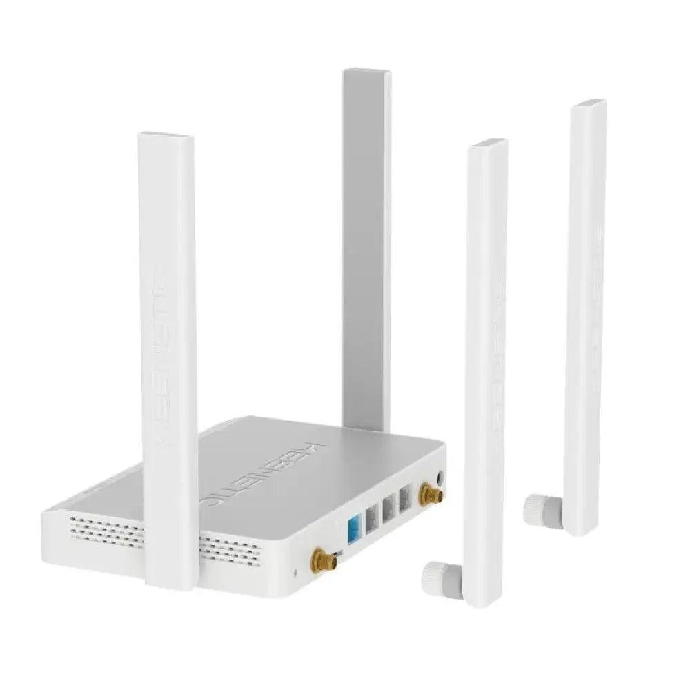 Router inalámbrico Keenetic Runner 4G WiFi 4 N300 con 4 puertos Ethernet y capacidad de 100Mb, ideal para conexiones rápidas.