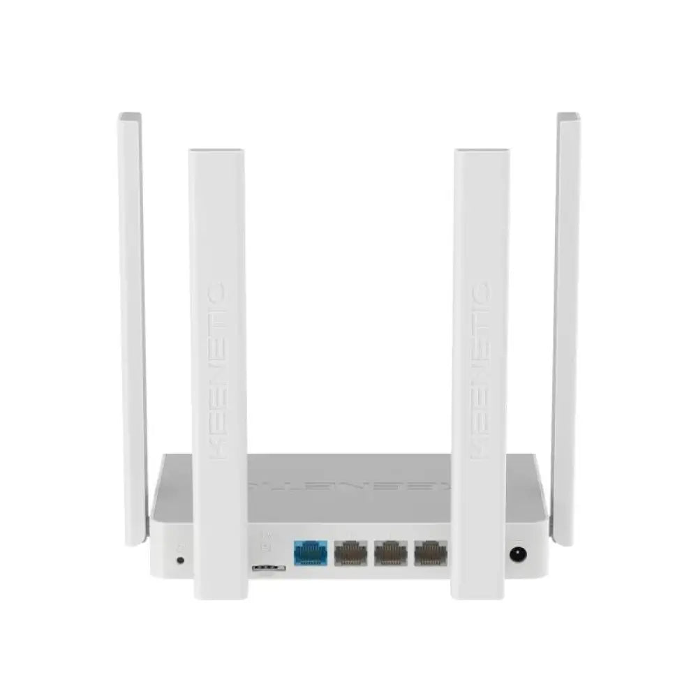 Router inalámbrico Keenetic Runner 4G WiFi4 N300 con 4 puertos 100Mb, compacto y fácil de usar.