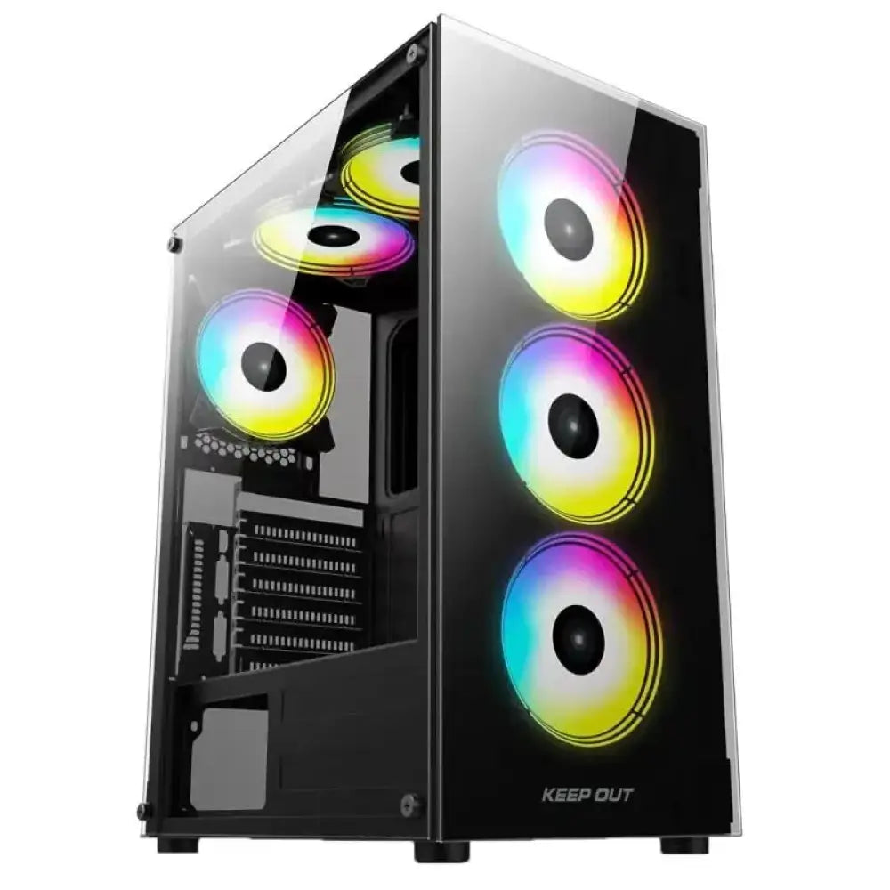 Keep Out Caja ATX XC-210 Glass Black USB3.0 - detalle