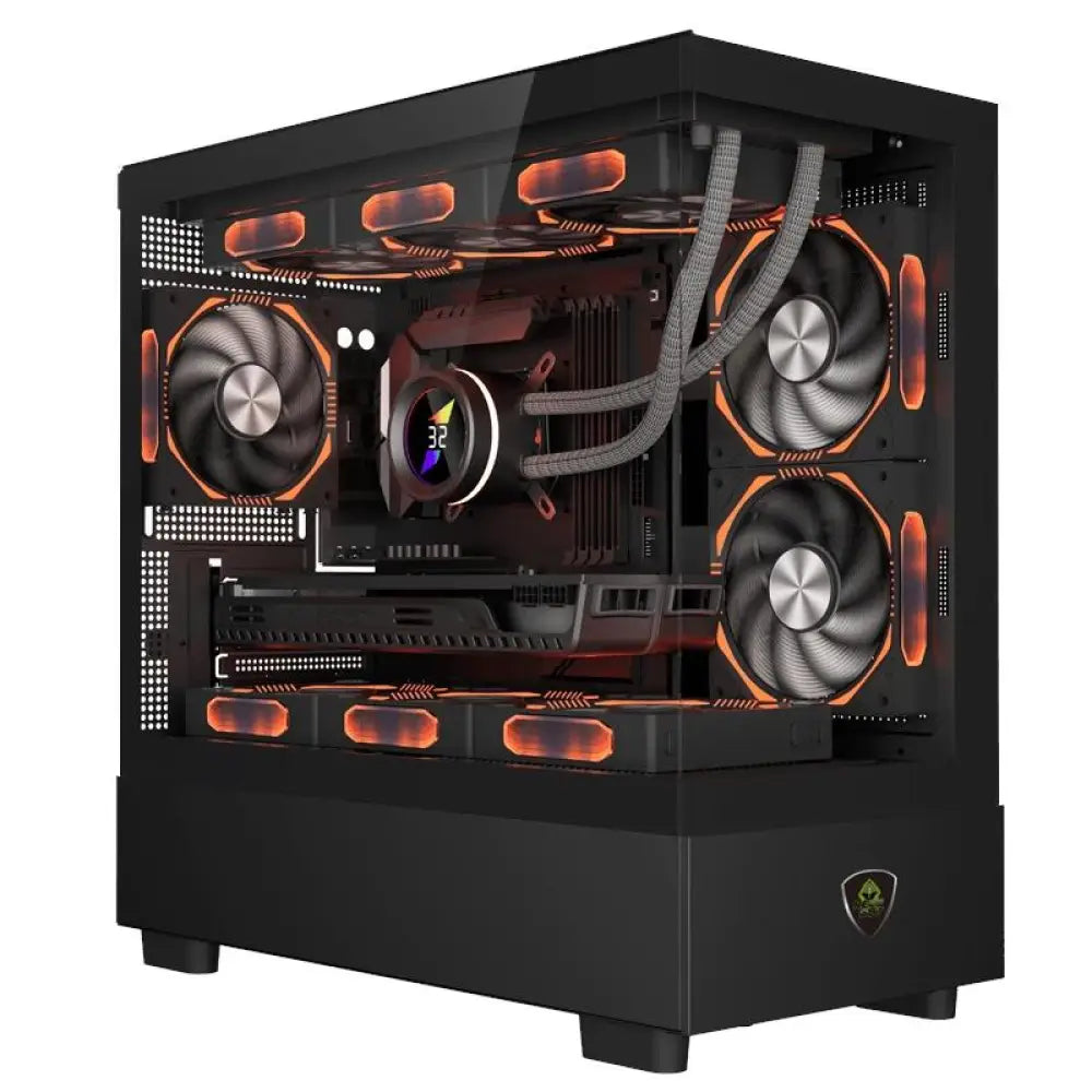 Keep Out Caja M-atx XC-301 3FANS Usb3.0 Glass - detalle