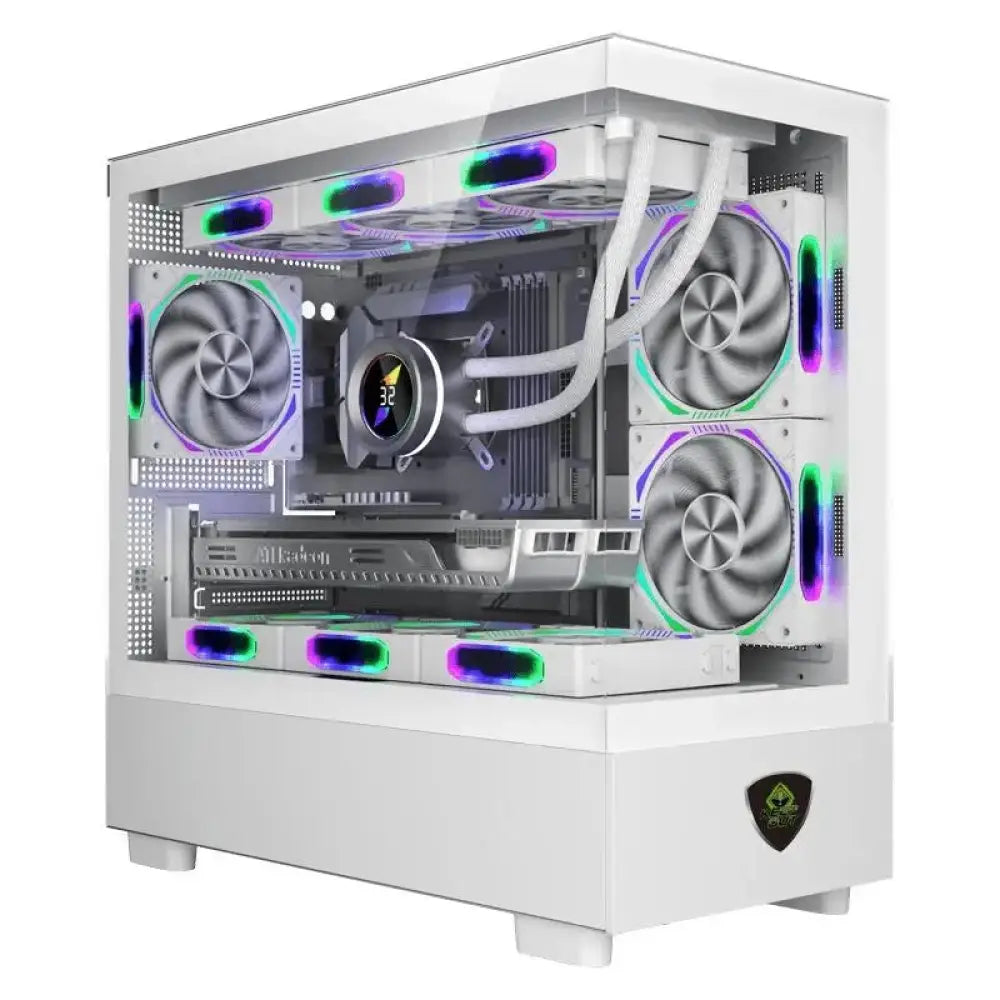Keep Out Caja M-atx XC-301W 3FANS Usb3.0 White - detalle