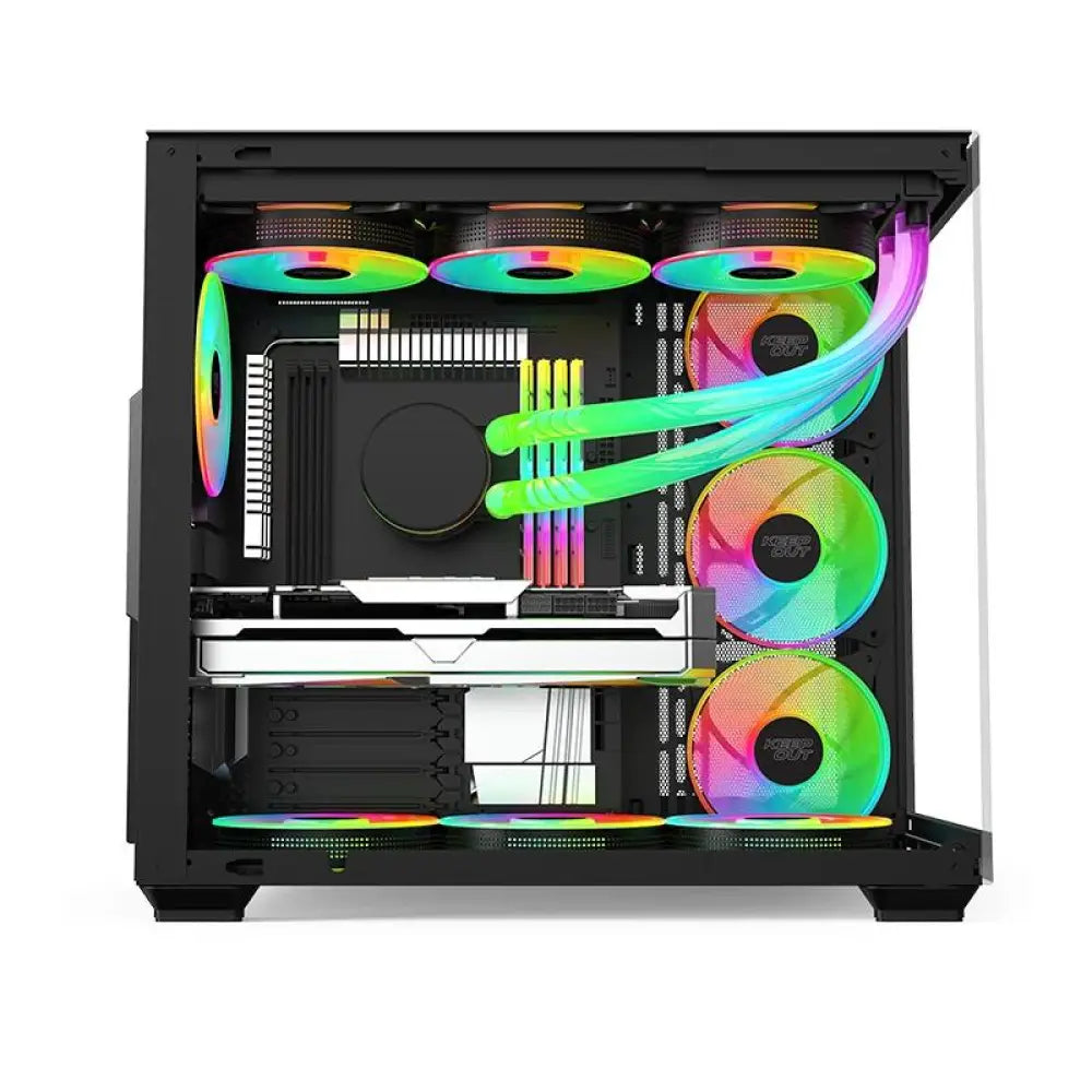 Keep Out Caja M-Atx XC-800 PRO ARGB USB3 Black - detalle