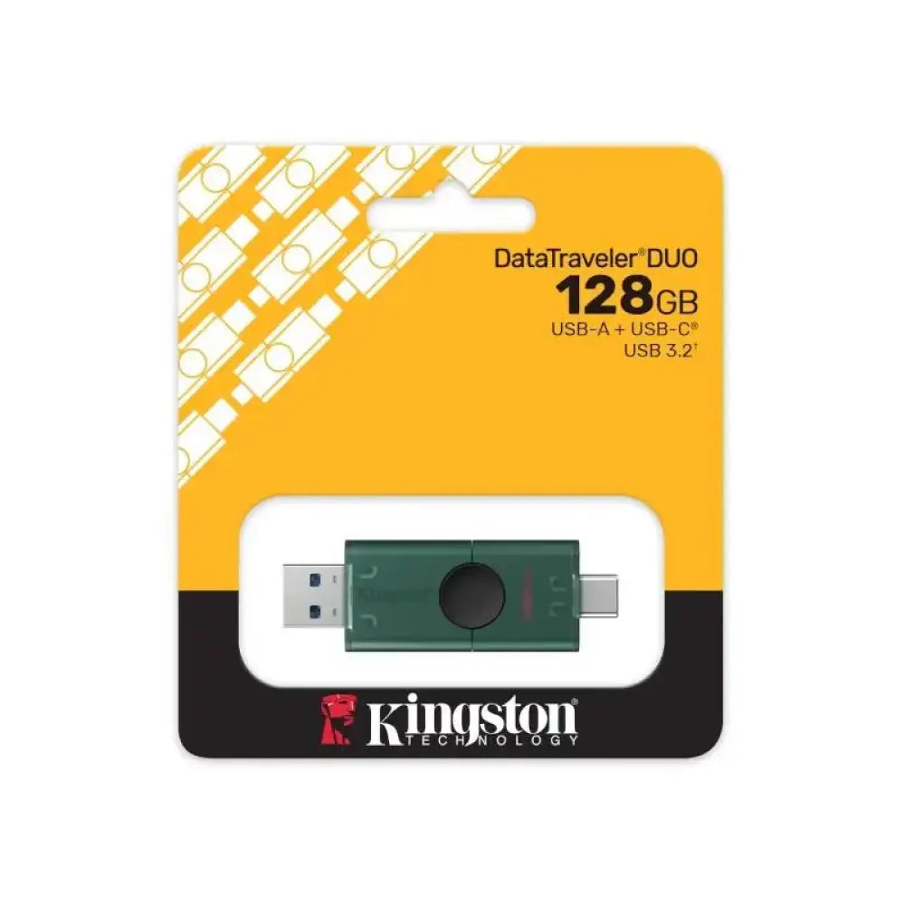 Kingston DataTraveler 128GB USB 3.2 Gen1 Duo Negro - detalle