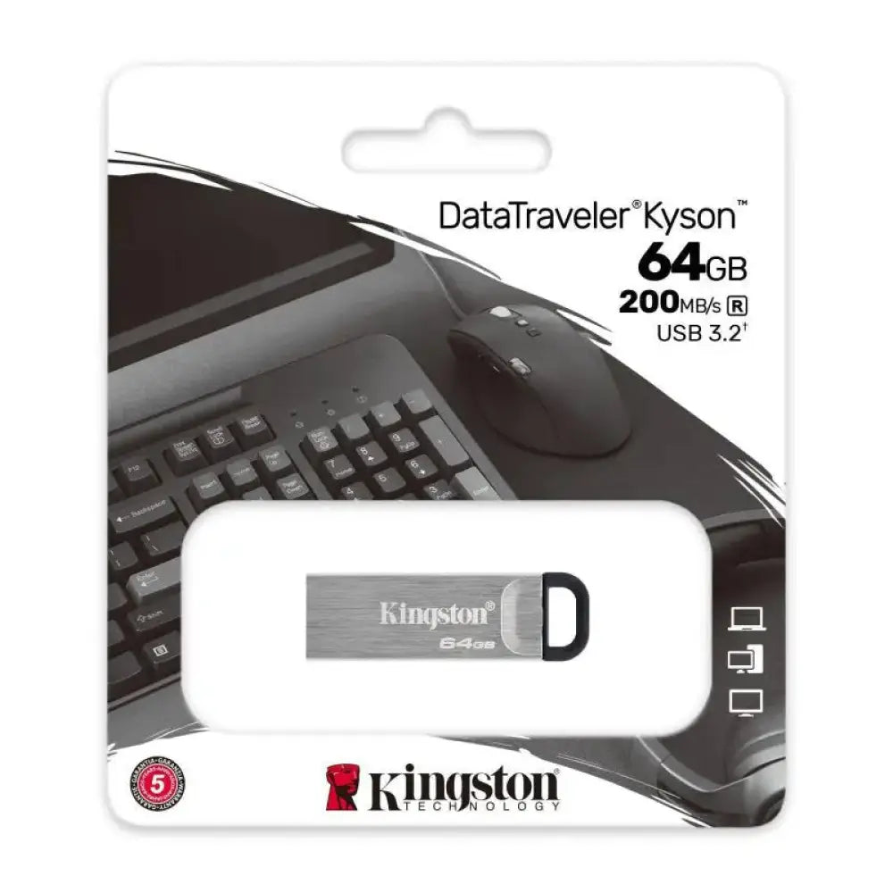 Kingston DataTraveler DTKN 64GB USB 3.2 Gen1 Plata - detalle