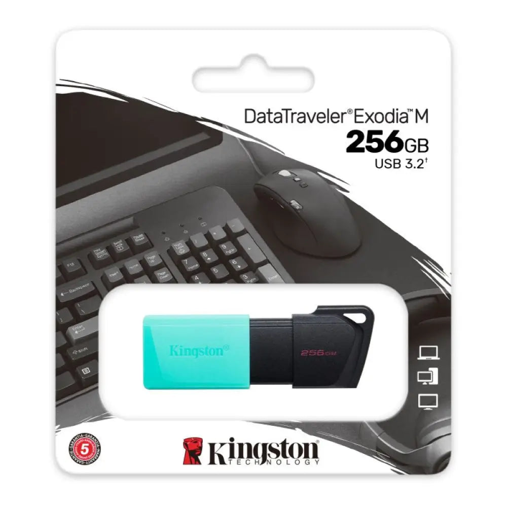 Kingston DataTraveler DTXM 256GB USB 3.2 Gen1 Turq - detalle
