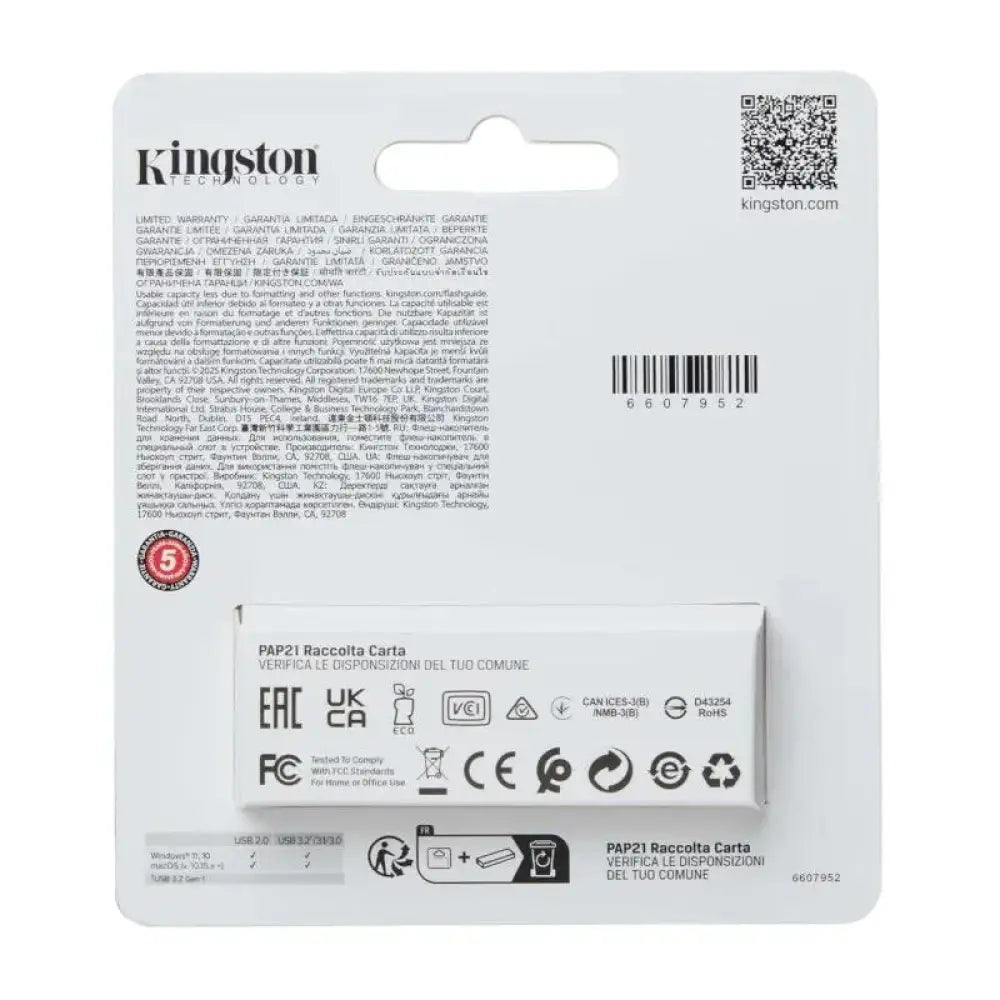 Kingston DataTraveler Exodia S 128GB USB 3.2 Gen 1 - detalle