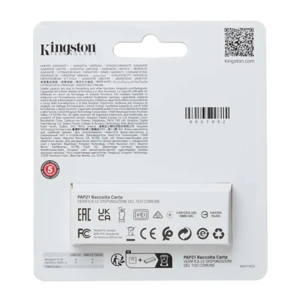 Kingston DataTraveler Exodia S 512GB USB 3.2 Gen 1 - detalle