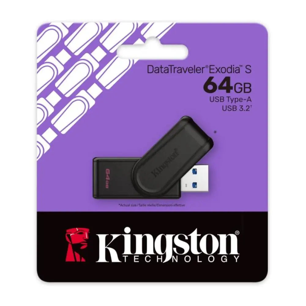 Kingston DataTraveler Exodia S 64GB USB 3.2 Gen 1 - detalle