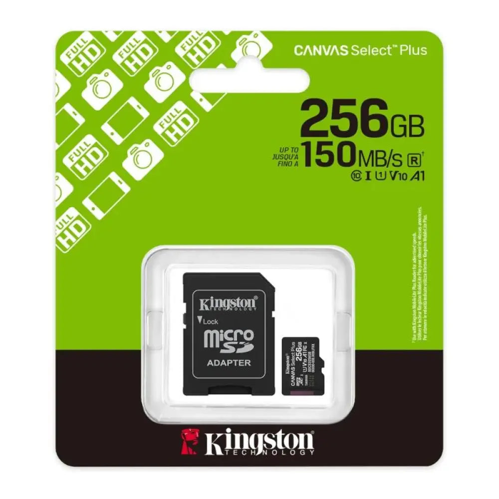 Kingston SDCS3/256GB microSDXC Gen3 150MB/s A1 - detalle