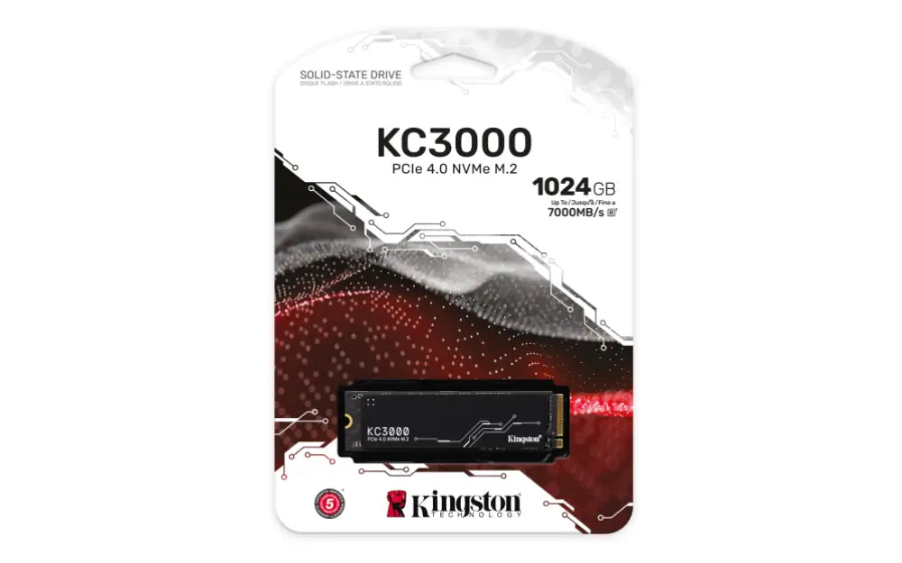 Kingston Technology 1024G KC3000 M.2 2280 NVMe SSD - detalle