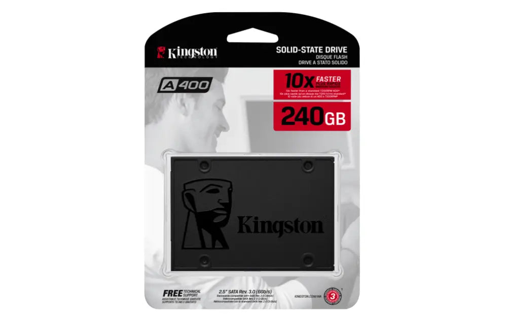 Kingston Technology A400 240 GB 2.5" Serial ATA III TLC - detalle