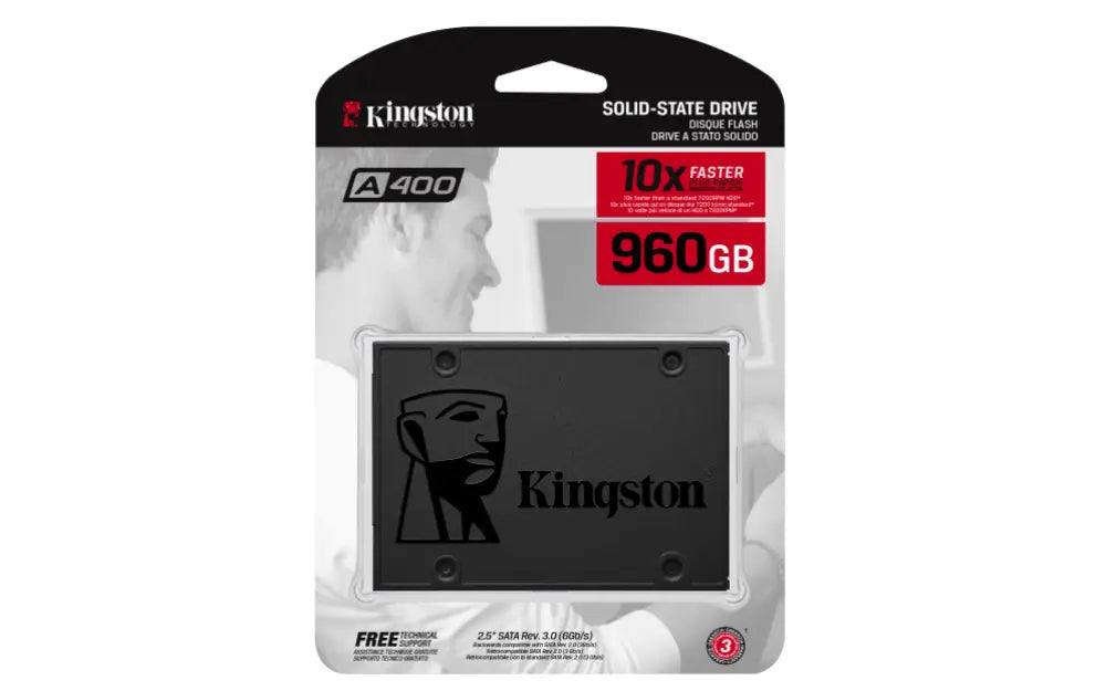 Kingston Technology A400 960 GB 2.5" Serial ATA III TLC - detalle