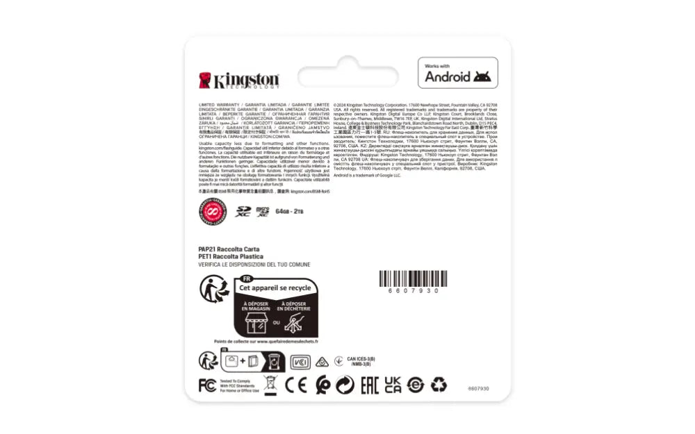 Kingston Technology Canvas Select Plus Gen3 UHS-I Clase 10 - detalle