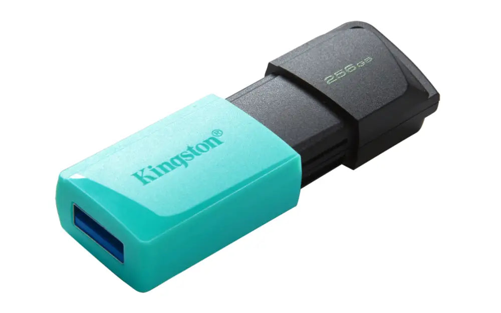 Kingston Technology DataTraveler 256GB USB3.2 Gen1 Exodia M (Negro + Turquesa) - detalle