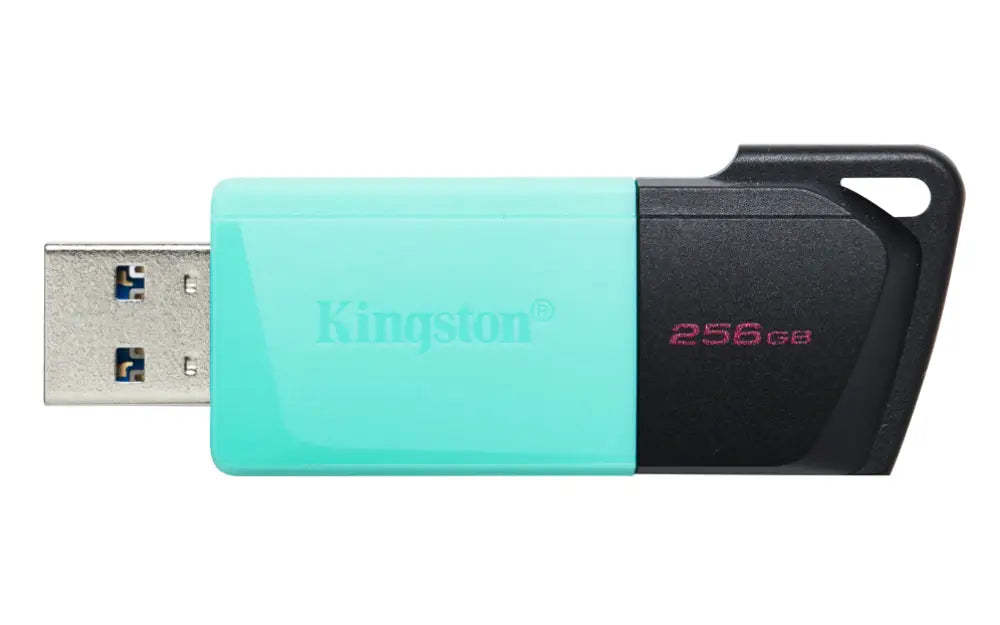 Kingston Technology DataTraveler 256GB USB3.2 Gen1 Exodia M (Negro + Turquesa) - detalle