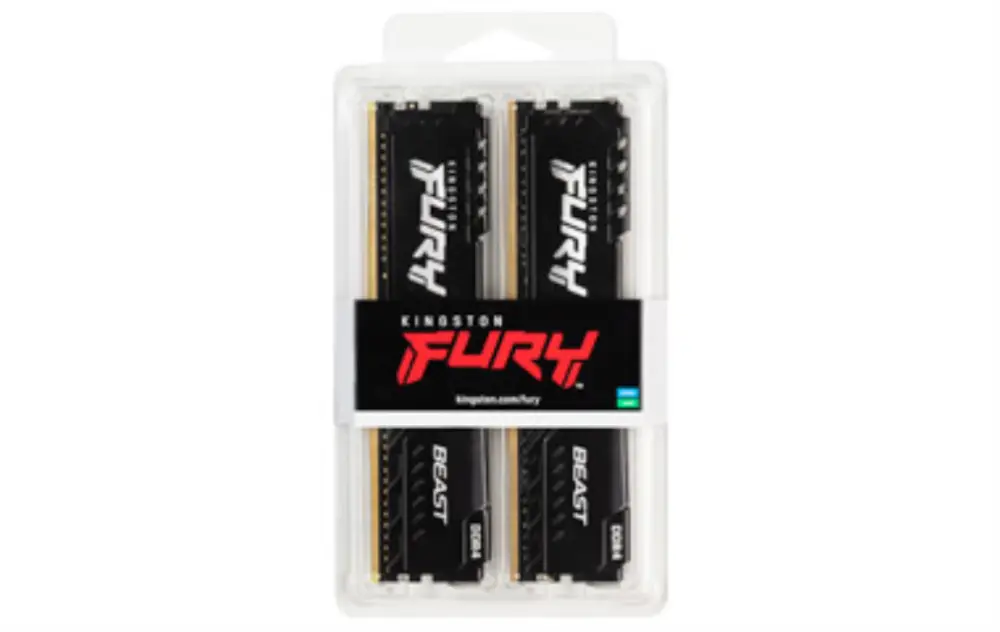 Kingston Technology FURY Beast 16GB 3200MT/s DDR4 CL16 DIMM (Kit de 2) Black - detalle