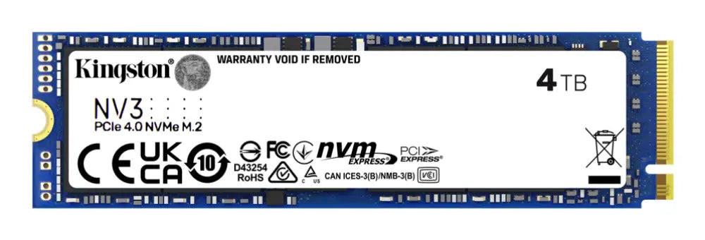 Kingston Technology NV3 4 TB PCI Express 4.0 3D NAND - detalle