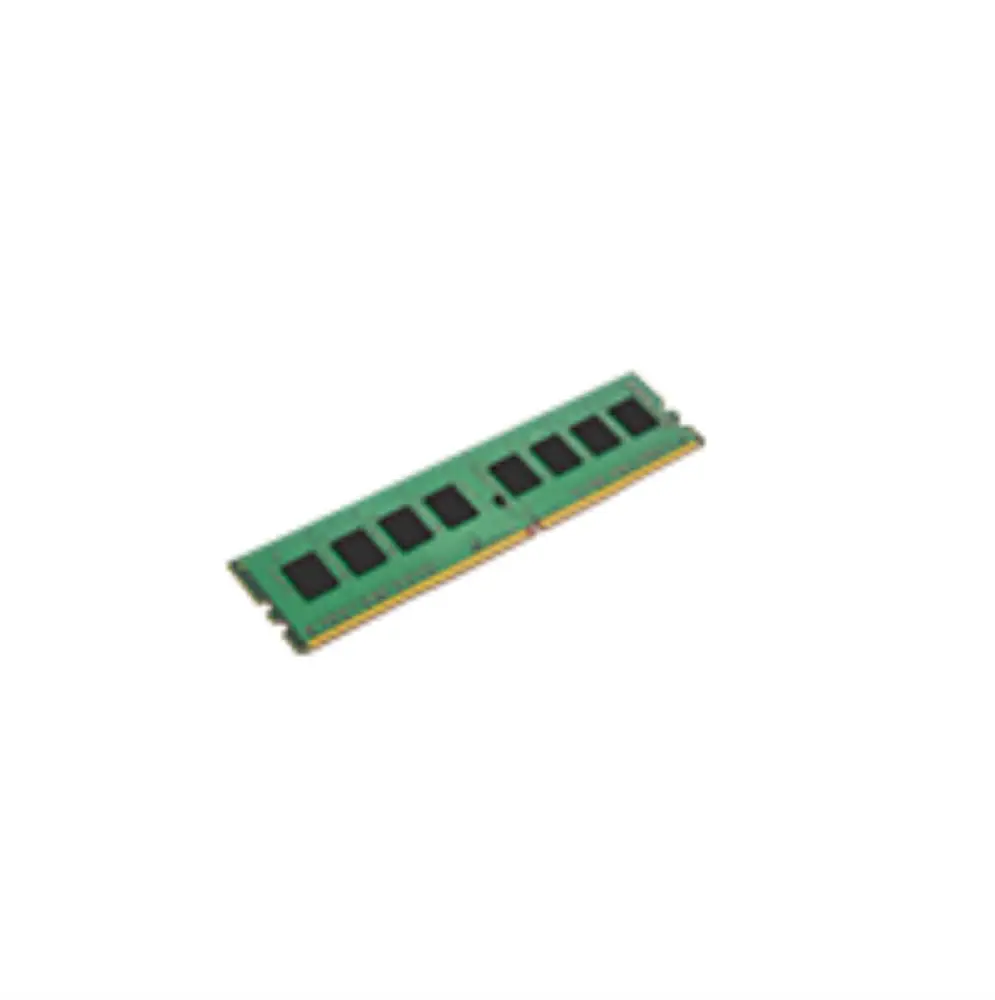 Módulo de memoria RAM Kingston ValueRAM de 8 GB DDR4 a 3200 MT/s, muestra el módulo con etiqueta y conectores dorados.