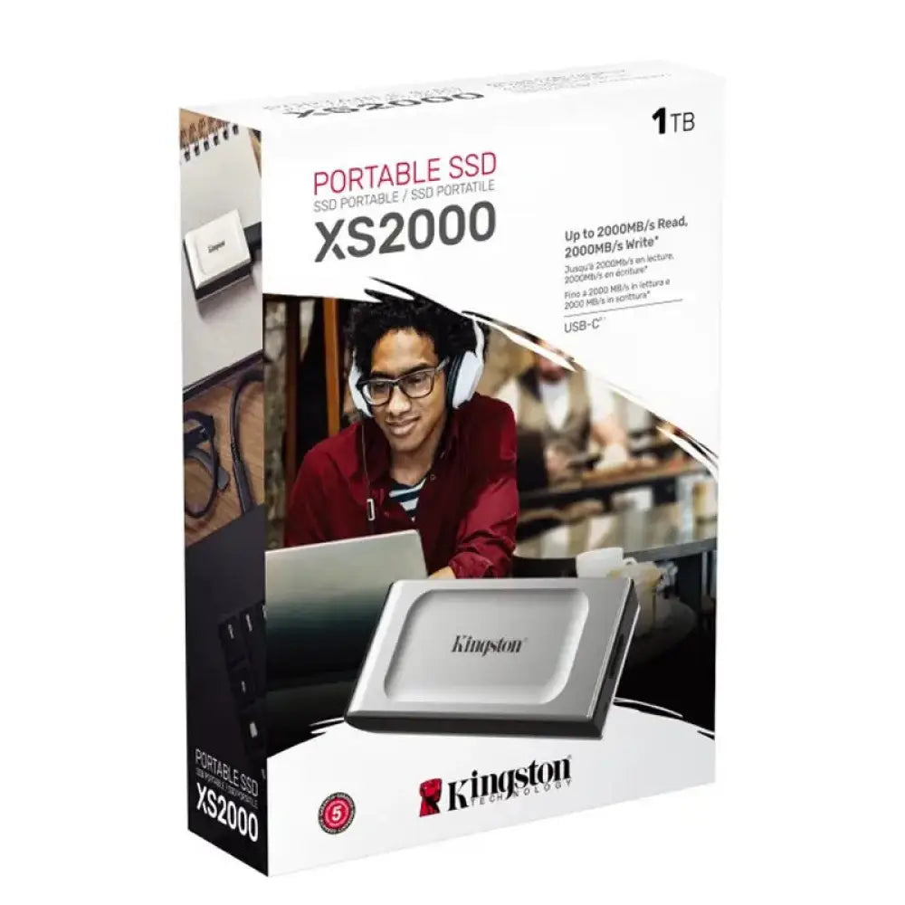Kingston XS2000 Portable SSD 1Tb USB 3.2 tipo-C - detalle