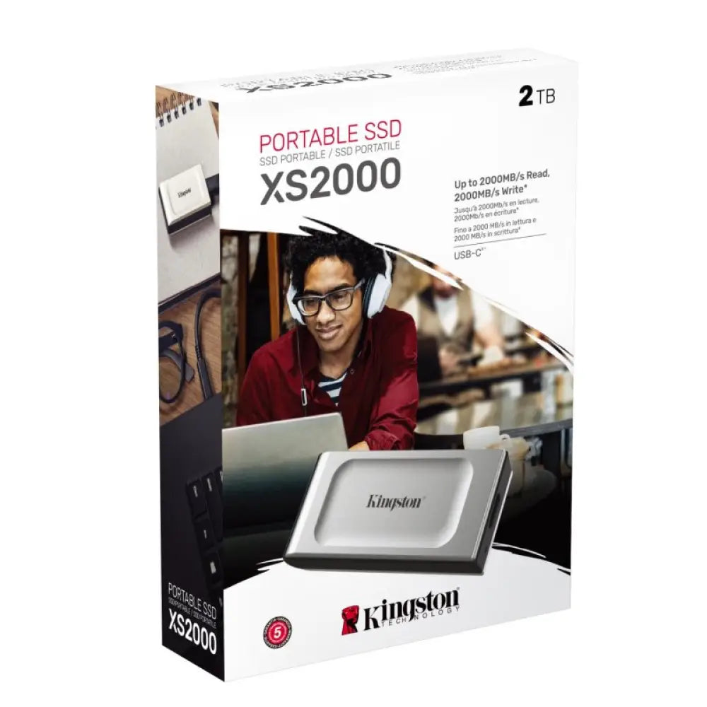 Kingston XS2000 Portable SSD 2Tb USB 3.2 tipo-C - detalle