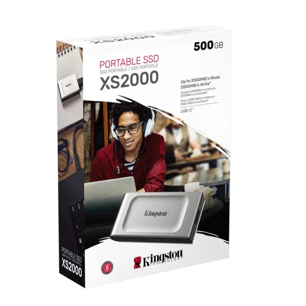 Kingston XS2000 Portable SSD 500Gb USB 3.2 tipo-C - detalle