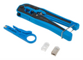 KIT LANBERG NETWORK CON CRIMPADORA Y STRIPPING, CONECTORES RJ45