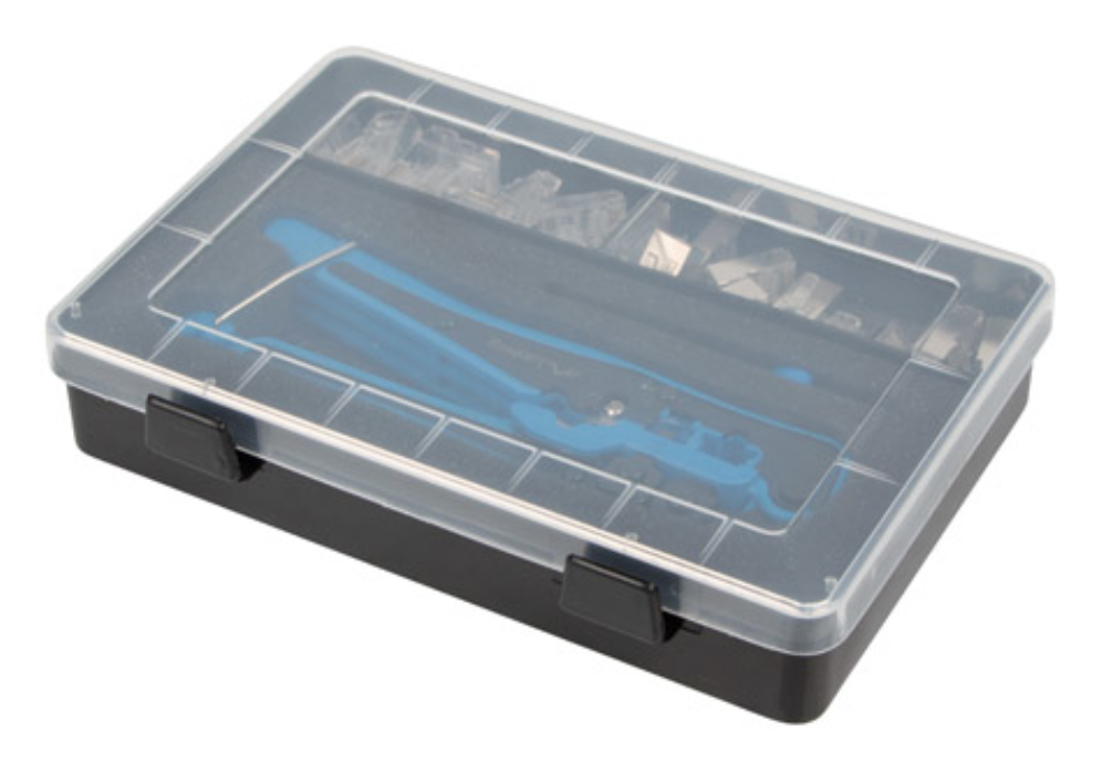KIT LANBERG NETWORK CON CRIMPADORA Y STRIPPING, CONECTORES RJ45 - detalle