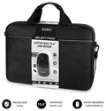 KIT MALETIN+RATON SUBBLIM LAPTOP BAG 15,6" NEGRO