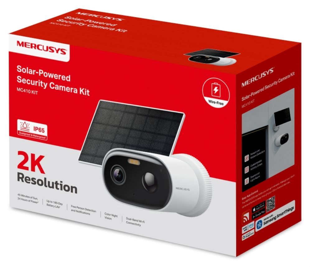 KIT SOLAR MERCUSYS CAMARA MC410 KIT - detalle